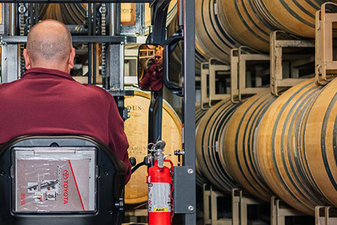 Toyota Forklift in Winery