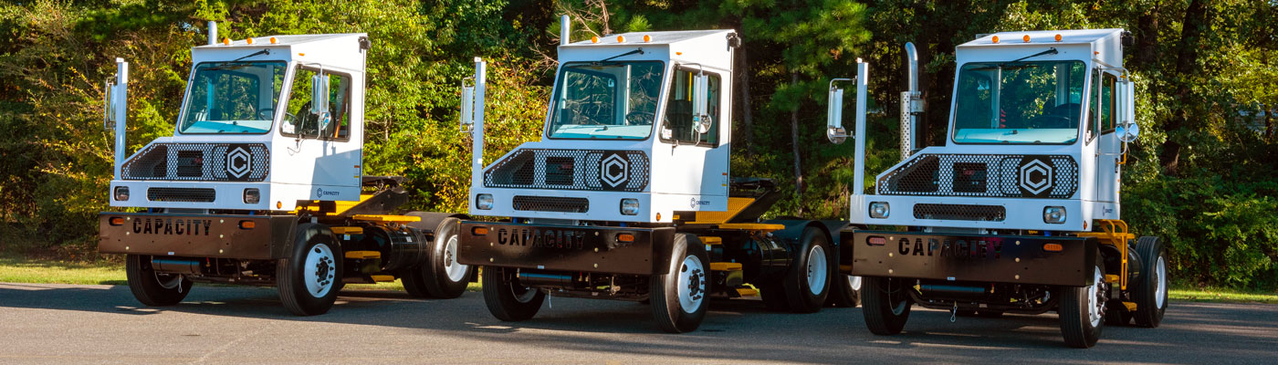 Three capacity yard trucks