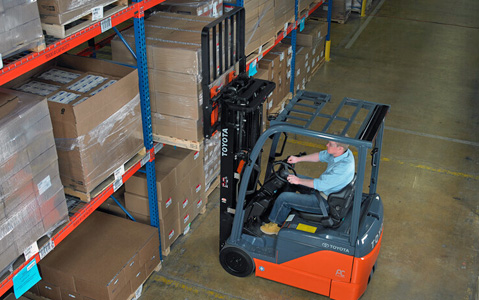 toyota forklift warehouse